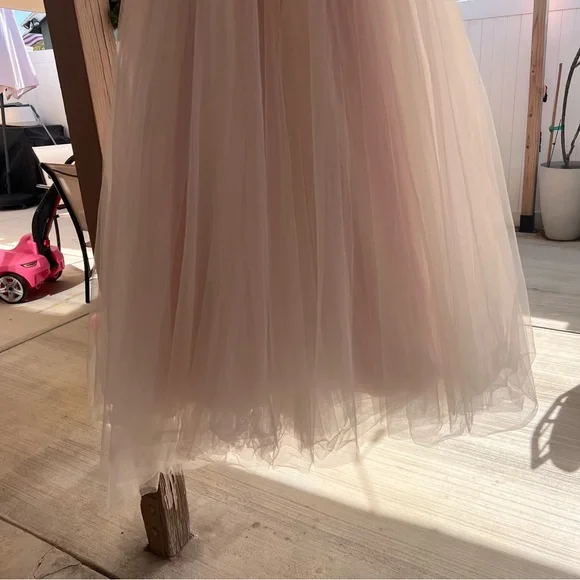 As-Is‎ Ball Gown Flower Girl Dress with Cutout SIZE 12